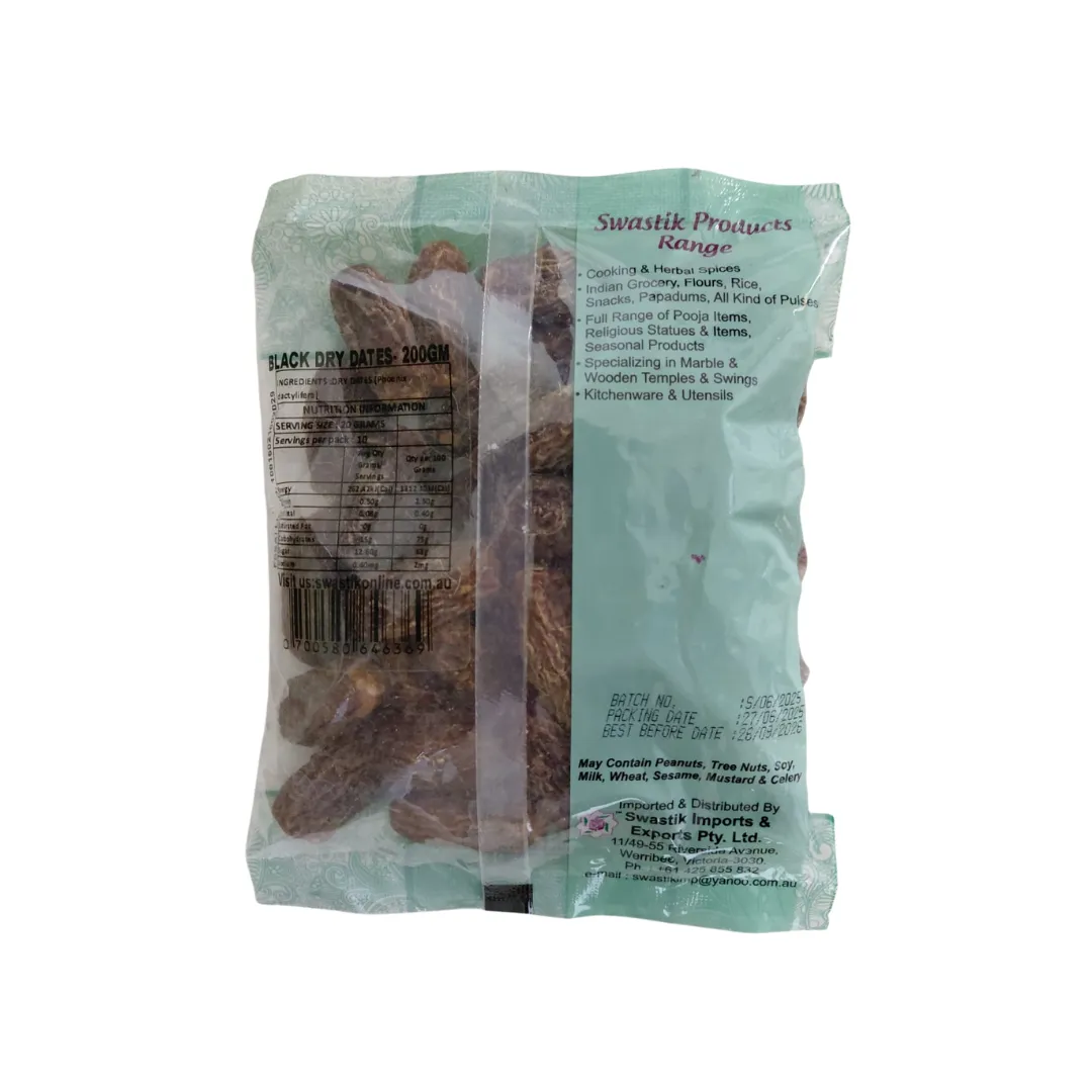 BLACK DRY DATES 200GM