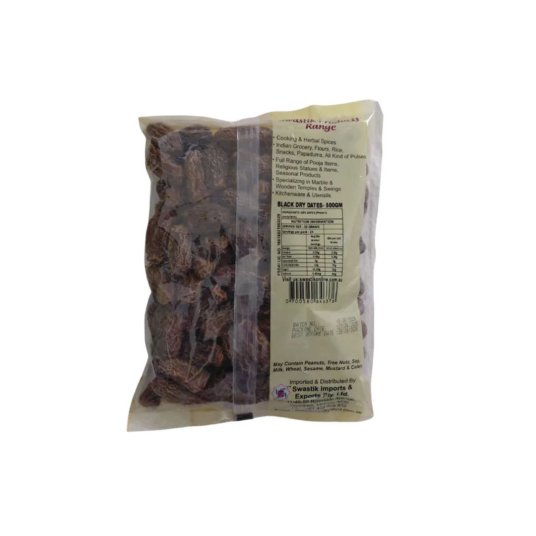 BLACK DRY DATES 500GM – 01