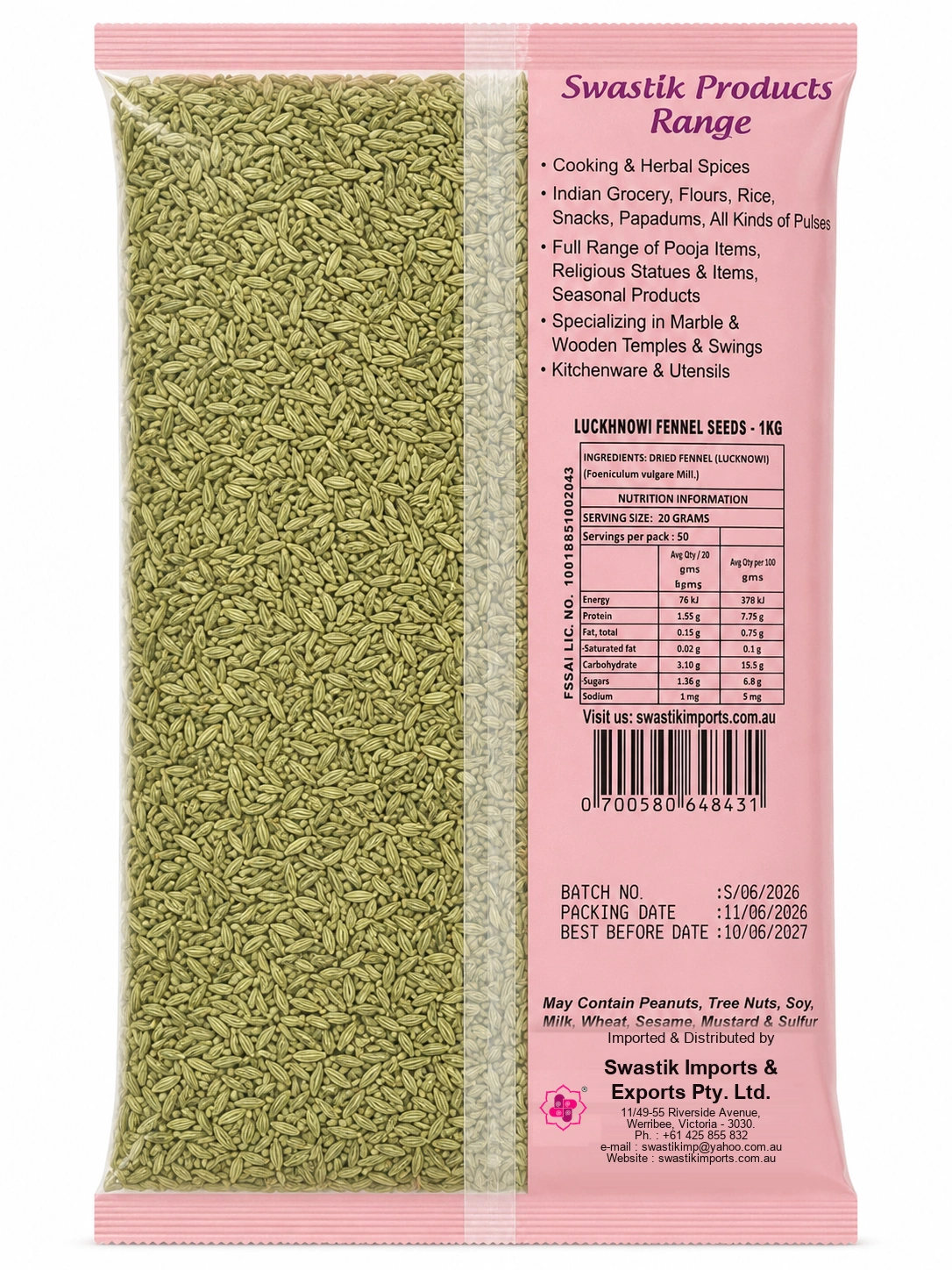 Licknowi Fennel Seeds 1Kg_b_logo_address_updated