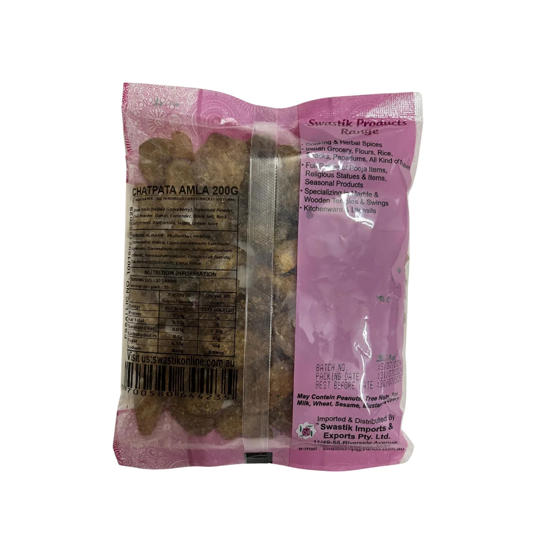 SWASTIK MUKHVAS CHATPATA AMLA(MOUTH-FRESHENAR) 200GM-01