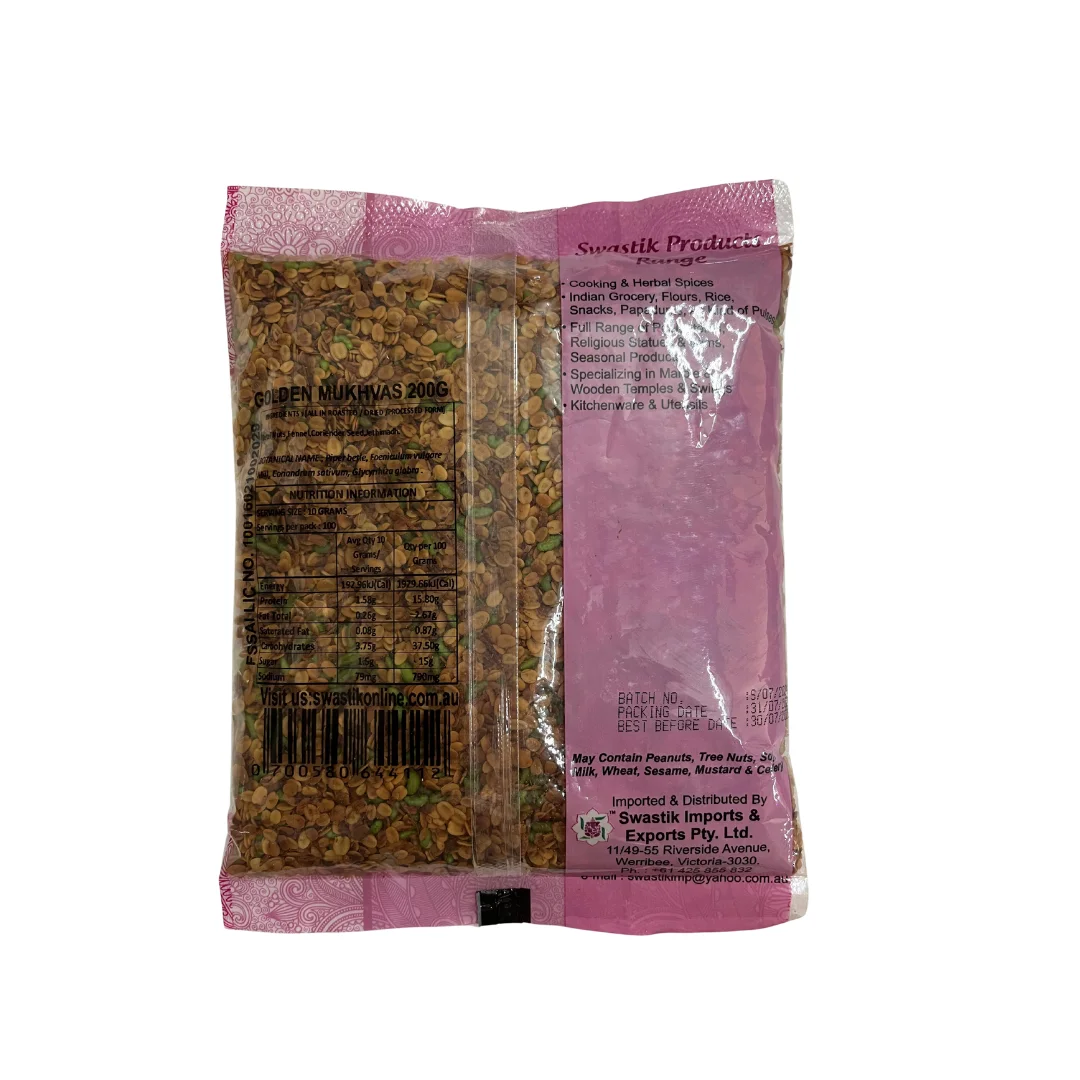 SWASTIK MUKHVAS MUKGOLDEN HVAS (MOUTH-FRESHENAR) 200GM-01