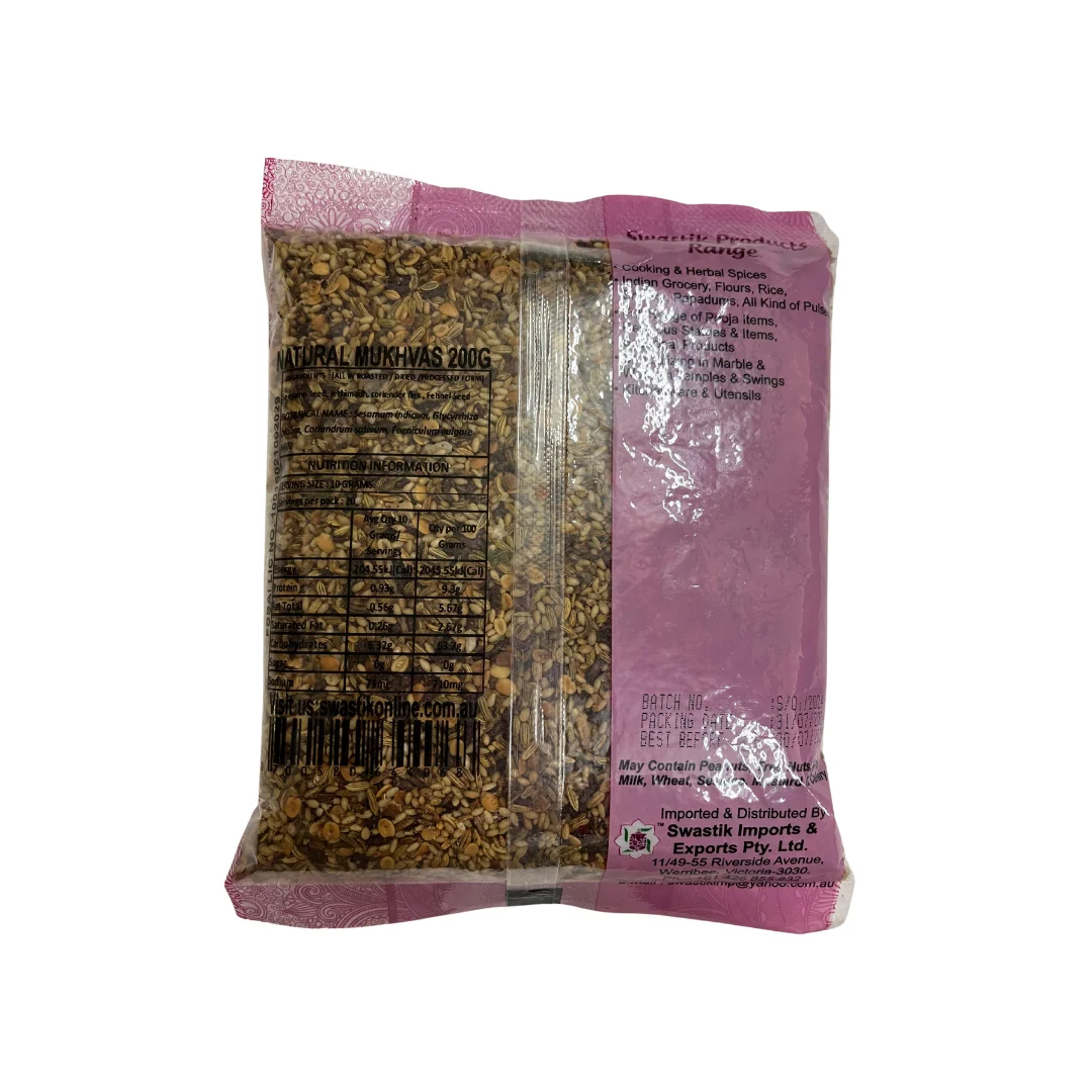 SWASTIK MUKHVAS NATURAL MUKHVAS (MOUTH-FRESHENAR) 200GM-01
