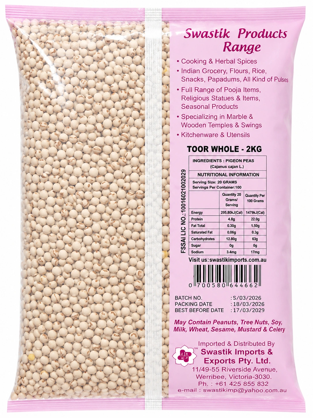 Toor Whole 2Kg_B
