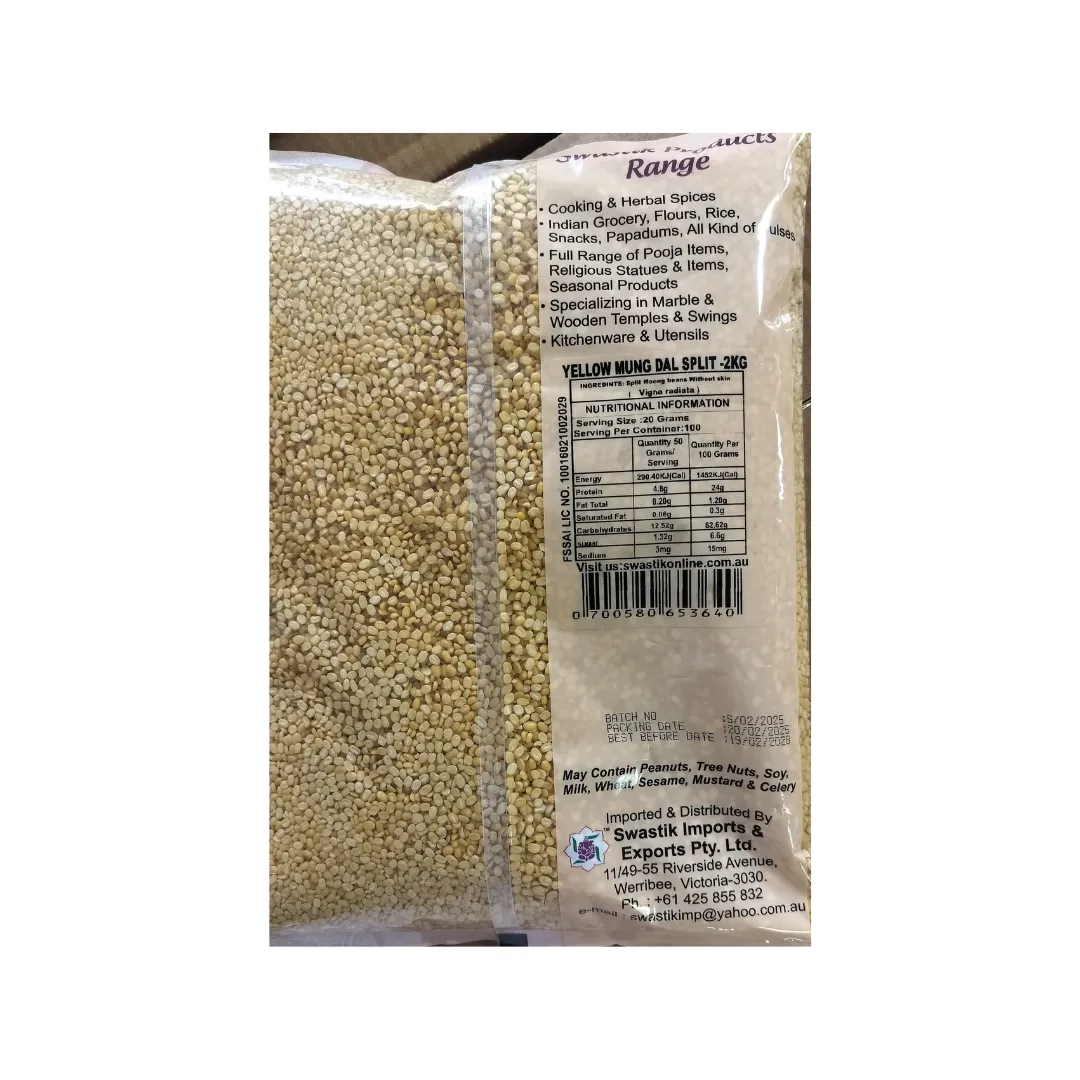 YELLOW MUNG DAL (SPLIT) 2KG – 01