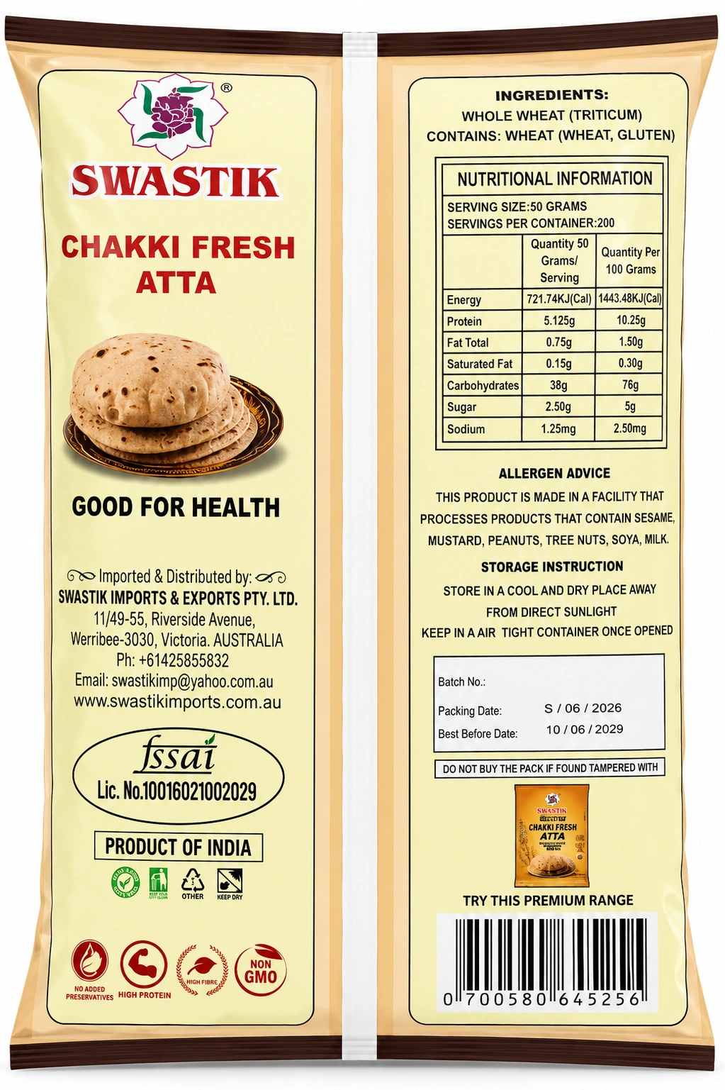 Wheat Chakki Atta 10Kg_b