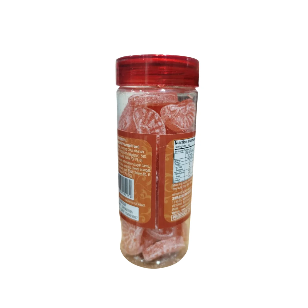 swastik mukhwas orange candy 200 gm 01