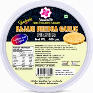 BAJARI DHEBRA GARLIC KHAKHRA 400GM
