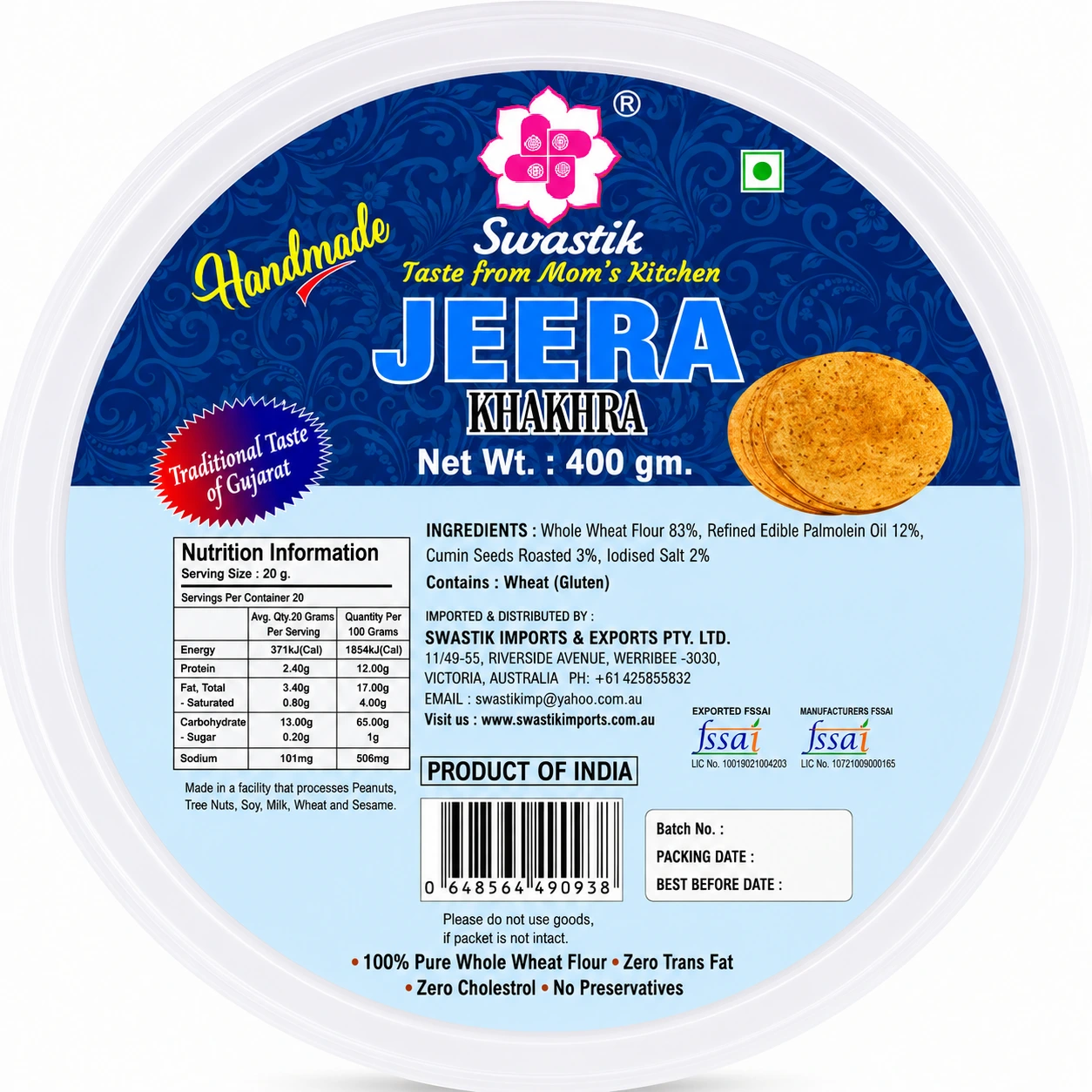 Jeera Khakhra
