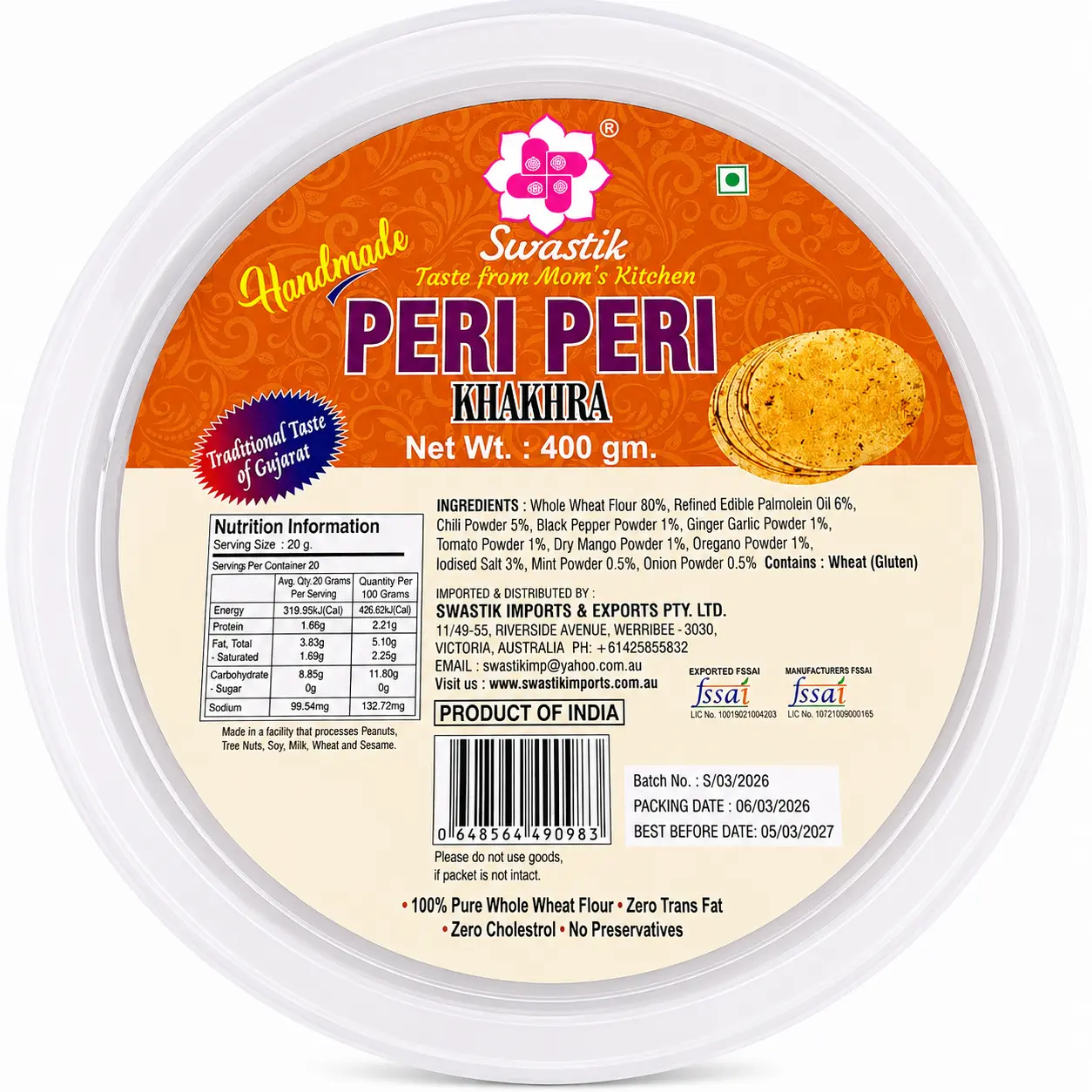 Peri Peri Khakhra