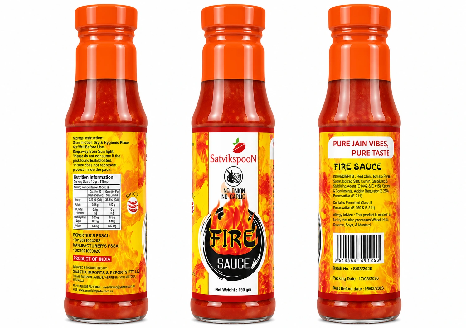 Fire Sauce combo