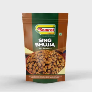 SING BHUJIA HOT 400GM SAMRAT